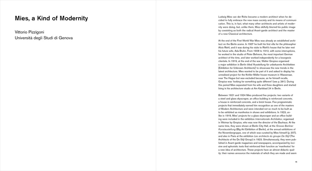 Mies in His Own Words