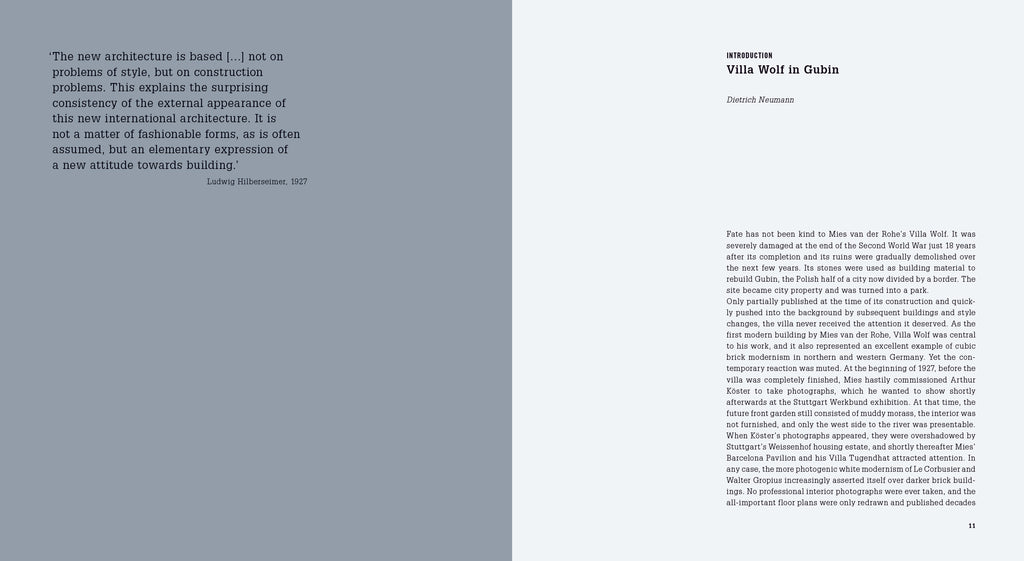 Ludwig Mies van der Rohe. Villa Wolf in Gubin