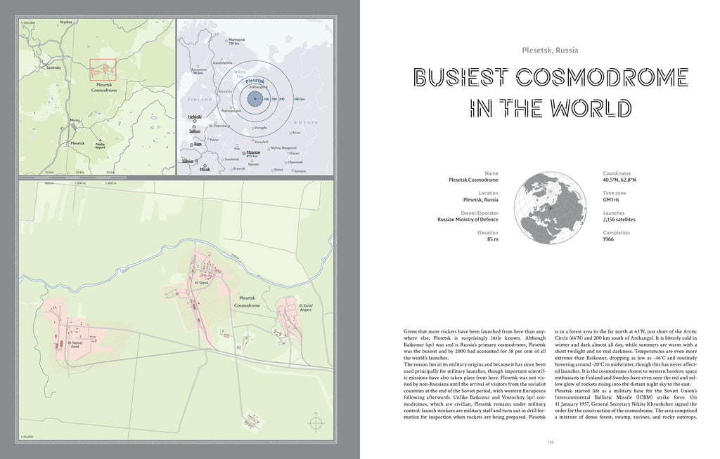 The Atlas of Space Rocket Launch Sites