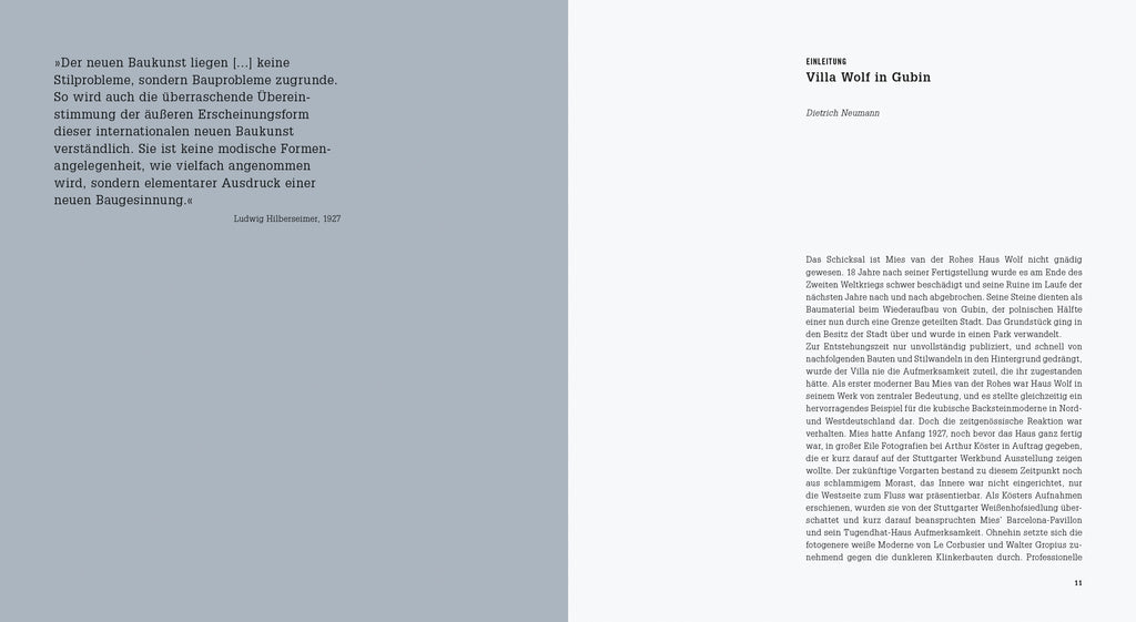 Mies van der Rohe. Villa Wolf in Gubin